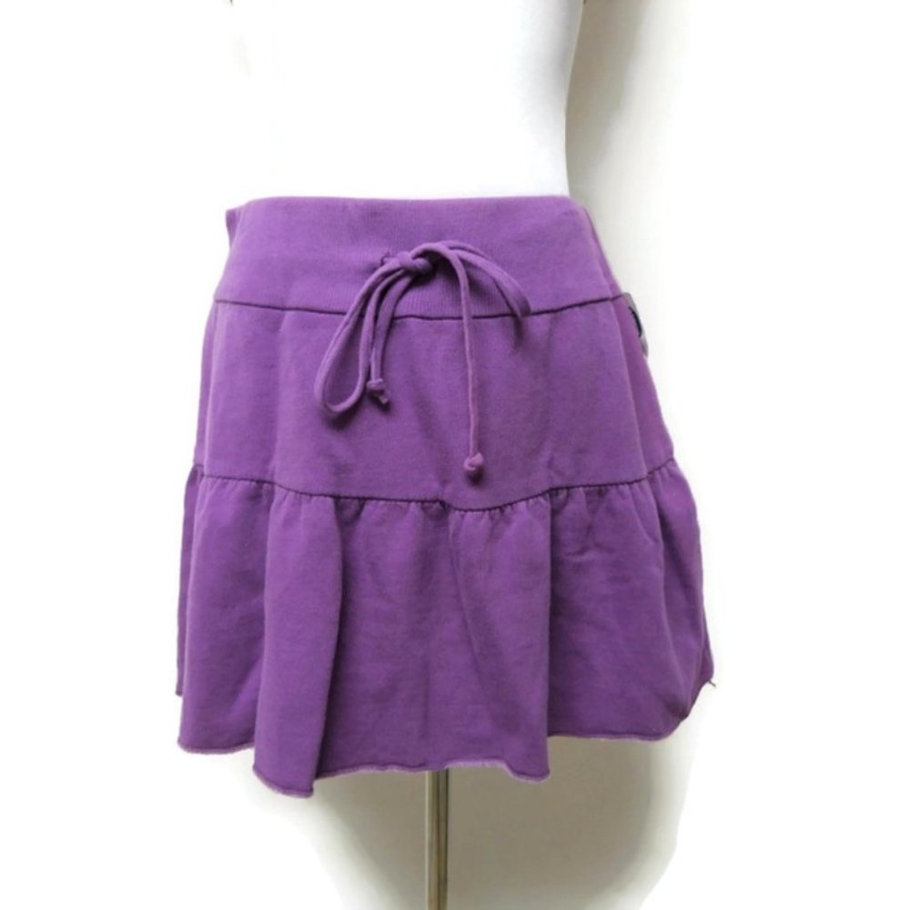 dELiA*s purple cotton mini skirt . junior large